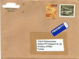 Finland; Cover Sent Turkey - Briefe U. Dokumente