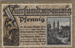 25 PFENNIG 1920 Stadt GOSLAR Hanover UNC DEUTSCHLAND Notgeld Banknote #PH641 - [11] Lokale Uitgaven