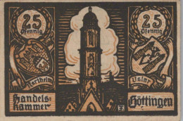25 PFENNIG 1920 Stadt GoTTINGEN Hanover DEUTSCHLAND Notgeld Banknote #PG313 - [11] Lokale Uitgaven