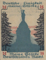 25 PFENNIG 1920 Stadt DETMOLD Lippe UNC DEUTSCHLAND Notgeld Banknote #PC315 - Lokale Ausgaben