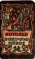 25 PFENNIG 1920 Stadt DORTMUND AND HoRDE Westphalia DEUTSCHLAND Notgeld Papiergeld Banknote #PL532 - [11] Emissioni Locali