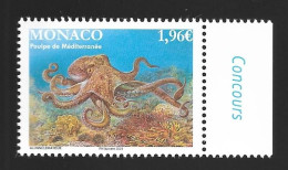 Monaco 2024 - Le Poulpe De Méditérranée ** - Unused Stamps