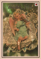 ANGELO Buon Anno Natale Vintage Cartolina CPSM #PAJ029.IT - Angels