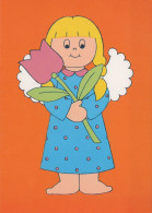 ANGELO Buon Anno Natale Vintage Cartolina CPSM #PAJ157.IT - Angels