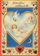 ANGELO Buon Anno Natale Vintage Cartolina CPSM #PAJ092.IT - Angels
