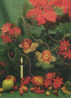 ANGELO Buon Anno Natale Vintage Cartolina CPSM #PAH963.IT - Angels