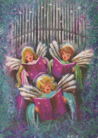 ANGELO Buon Anno Natale Vintage Cartolina CPSM #PAG959.IT - Angels