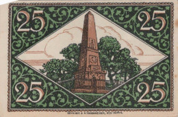 25 PFENNIG Stadt RHEINSBERG Brandenburg UNC DEUTSCHLAND Notgeld Banknote #PI937 - Lokale Ausgaben