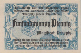 25 PFENNIG Stadt KRAPPITZ Oberen Silesia UNC DEUTSCHLAND Notgeld Banknote #PI738 - [11] Lokale Uitgaven