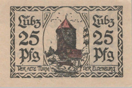 25 PFENNIG 1923 Stadt LÜBZ Mecklenburg-Schwerin UNC DEUTSCHLAND Notgeld #PC624 - [11] Lokale Uitgaven