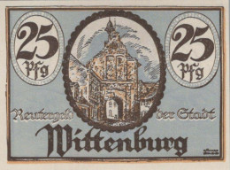 25 PFENNIG 1922 Stadt WITTENBURG Mecklenburg-Schwerin UNC DEUTSCHLAND #PI690 - Lokale Ausgaben