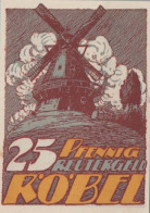 25 PFENNIG 1922 Stadt RoBEL Mecklenburg-Schwerin UNC DEUTSCHLAND Notgeld #PI933 - [11] Lokale Uitgaven
