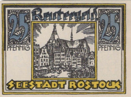 25 PFENNIG 1922 Stadt ROSTOCK Mecklenburg-Schwerin UNC DEUTSCHLAND #PI865 - [11] Emissions Locales