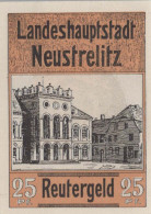 25 PFENNIG 1922 Stadt NEUSTRELITZ Mecklenburg-Strelitz DEUTSCHLAND #PJ157 - [11] Local Banknote Issues