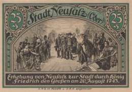 25 PFENNIG 1922 Stadt NEUSALZ Niedrigeren Silesia UNC DEUTSCHLAND Notgeld #PD257 - [11] Local Banknote Issues