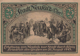 25 PFENNIG 1922 Stadt NEUSALZ Niedrigeren Silesia UNC DEUTSCHLAND Notgeld #PD248 - [11] Local Banknote Issues