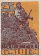 25 PFENNIG 1922 Stadt GNOIEN Mecklenburg-Schwerin DEUTSCHLAND Notgeld #PJ154 - [11] Local Banknote Issues