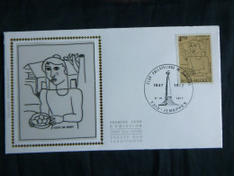 1977 1868 FDC Zijde/soie (Jemappes)  :  " L'œuf Belge/ Het Belgisch Ei , Gustave De Smet " - 1971-1980