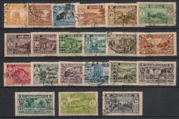 GRAND LIBAN - 1930-35 - N°YT. 128 à 148 - Série Complète - Oblitéré / Used - Gebruikt
