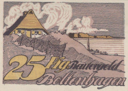 25 PFENNIG 1922 Stadt BOLTENHAGEN Mecklenburg-Schwerin UNC DEUTSCHLAND #PI991 - [11] Local Banknote Issues