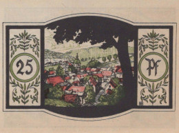 25 PFENNIG 1921 Stadt ZELLA-MEHLIS Thuringia DEUTSCHLAND Notgeld Banknote #PF517 - Lokale Ausgaben