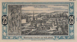 25 PFENNIG 1921 Stadt WITTLICH Rhine DEUTSCHLAND Notgeld Banknote #PG057 - [11] Local Banknote Issues