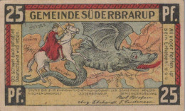 25 PFENNIG 1921 Stadt SÜDERBRARUP Schleswig-Holstein DEUTSCHLAND Notgeld #PF987 - [11] Local Banknote Issues
