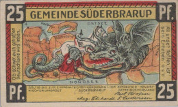 25 PFENNIG 1921 Stadt SÜDERBRARUP Schleswig-Holstein DEUTSCHLAND Notgeld #PF996 - [11] Local Banknote Issues