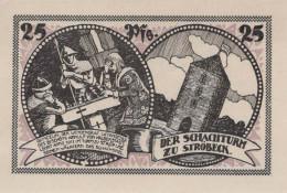 25 PFENNIG 1921 Stadt STRoBECK Saxony DEUTSCHLAND Notgeld Banknote #PD506 - [11] Local Banknote Issues