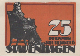 25 PFENNIG 1921 Stadt STAVENHAGEN Mecklenburg-Schwerin UNC DEUTSCHLAND #PI591 - Lokale Ausgaben