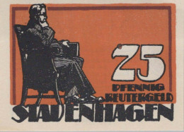25 PFENNIG 1921 Stadt STAVENHAGEN Mecklenburg-Schwerin UNC DEUTSCHLAND #PI590 - Lokale Ausgaben