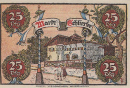 25 PFENNIG 1921 Stadt SCHLIERSEE Bavaria DEUTSCHLAND Notgeld Banknote #PG296 - Lokale Ausgaben