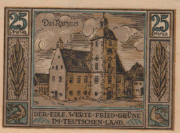 25 PFENNIG 1921 Stadt QUERFURT Saxony UNC DEUTSCHLAND Notgeld Banknote #PB850 - Lokale Ausgaben