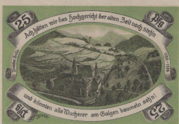25 PFENNIG 1921 Stadt PROBSTZELLA Thuringia UNC DEUTSCHLAND Notgeld #PB765 - [11] Local Banknote Issues