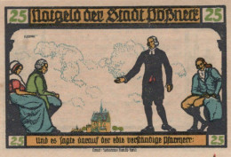 25 PFENNIG 1921 Stadt PÖSSNECK Thuringia UNC DEUTSCHLAND Notgeld Banknote #PB638 - [11] Lokale Uitgaven