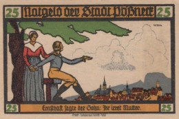25 PFENNIG 1921 Stadt PÖSSNECK Thuringia UNC DEUTSCHLAND Notgeld Banknote #PB628 - Lokale Ausgaben