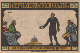 25 PFENNIG 1921 Stadt PÖSSNECK Thuringia UNC DEUTSCHLAND Notgeld Banknote #PB627 - [11] Emissioni Locali