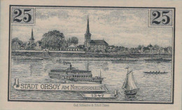 25 PFENNIG 1921 Stadt ORSOY Rhine UNC DEUTSCHLAND Notgeld Banknote #PH203 - [11] Emissioni Locali