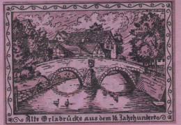25 PFENNIG 1921 Stadt OPPURG Thuringia DEUTSCHLAND Notgeld Banknote #PF677 - [11] Local Banknote Issues