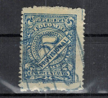 CHCT85 - 5 Centavos Provisional Stamp, Used, 1920, Colombia - Colombie
