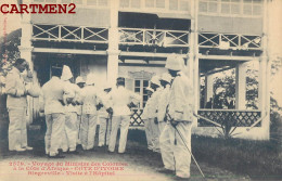 COTE-D'IVOIRE VOYAGE DU MINISTRE DES COLONIES A LA COTE D'AFRIQUE BINGERVILLE VISITE HOPITAL AFRIQUE COLONS - Ivory Coast