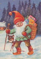 WEIHNACHTSMANN SANTA CLAUS WEIHNACHTSFERIEN Vintage Postkarte CPSM #PAK096.DE - Santa Claus