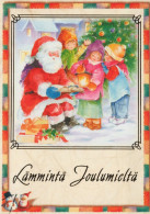 WEIHNACHTSMANN SANTA CLAUS KINDER WEIHNACHTSFERIEN Vintage Postkarte CPSM #PAK242.DE - Santa Claus