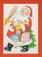 WEIHNACHTSMANN SANTA CLAUS WEIHNACHTSFERIEN Vintage Postkarte CPSM #PAJ683.DE - Kerstman