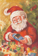 WEIHNACHTSMANN SANTA CLAUS WEIHNACHTSFERIEN Vintage Postkarte CPSM #PAJ820.DE - Santa Claus