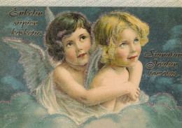 ENGEL WEIHNACHTSFERIEN Feiern & Feste Vintage Ansichtskarte Postkarte CPSM #PAH591.DE - Angels