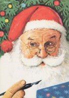 BABBO NATALE Buon Anno Natale Vintage Cartolina CPSM #PBL259.IT - Santa Claus