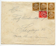 Germany 1937 Cover; Solingen To Schiplage; Hindenburg Stamps - Cartas & Documentos