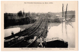 CPA 82 - MONTAUBAN à MOISSAC (T. Et G.) - 19. Voie Ferrée Suspendue (inondations 1930) - Montauban