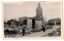 CPA 82 - REYNIES (Tarn Et Garonne) - 10. L'Eglise Et La Mairie, Inondations 1930 - Sonstige & Ohne Zuordnung
